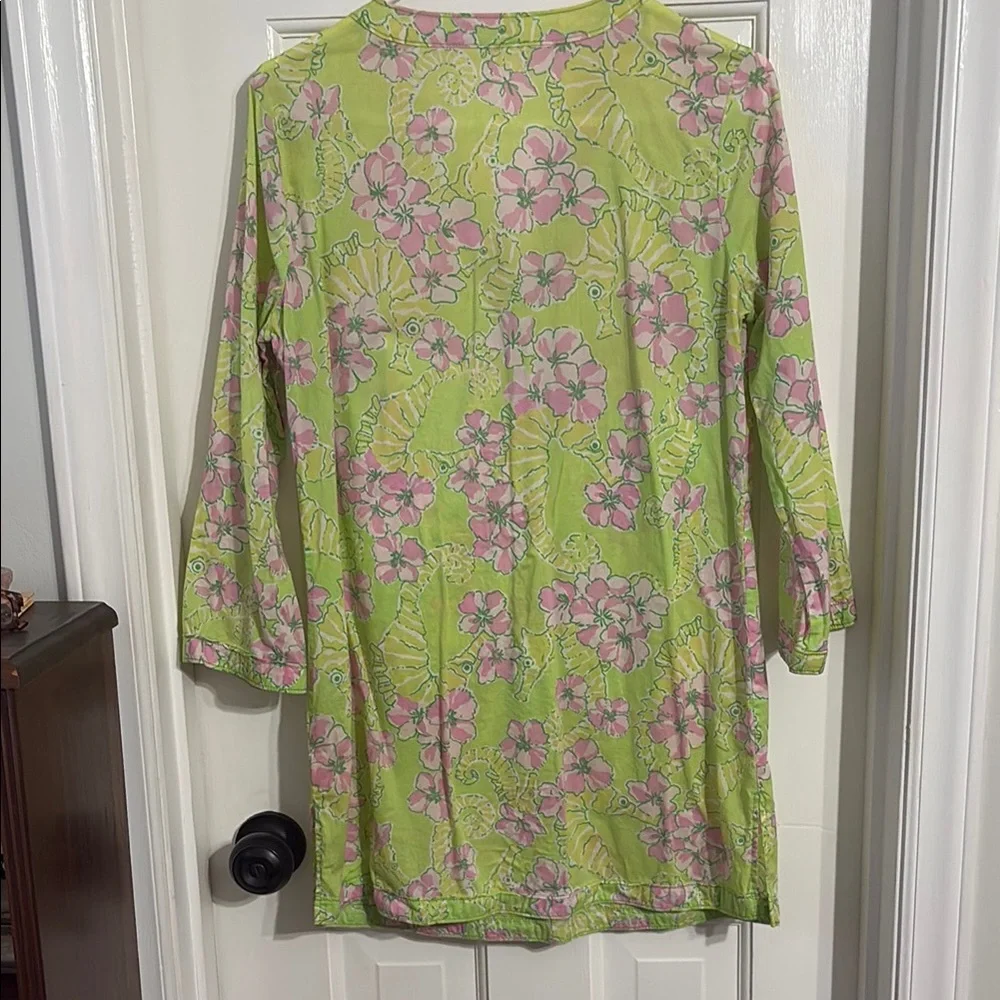 Lilly Pulitzer Green Floral Tunic - XS - Picture 6 of 13